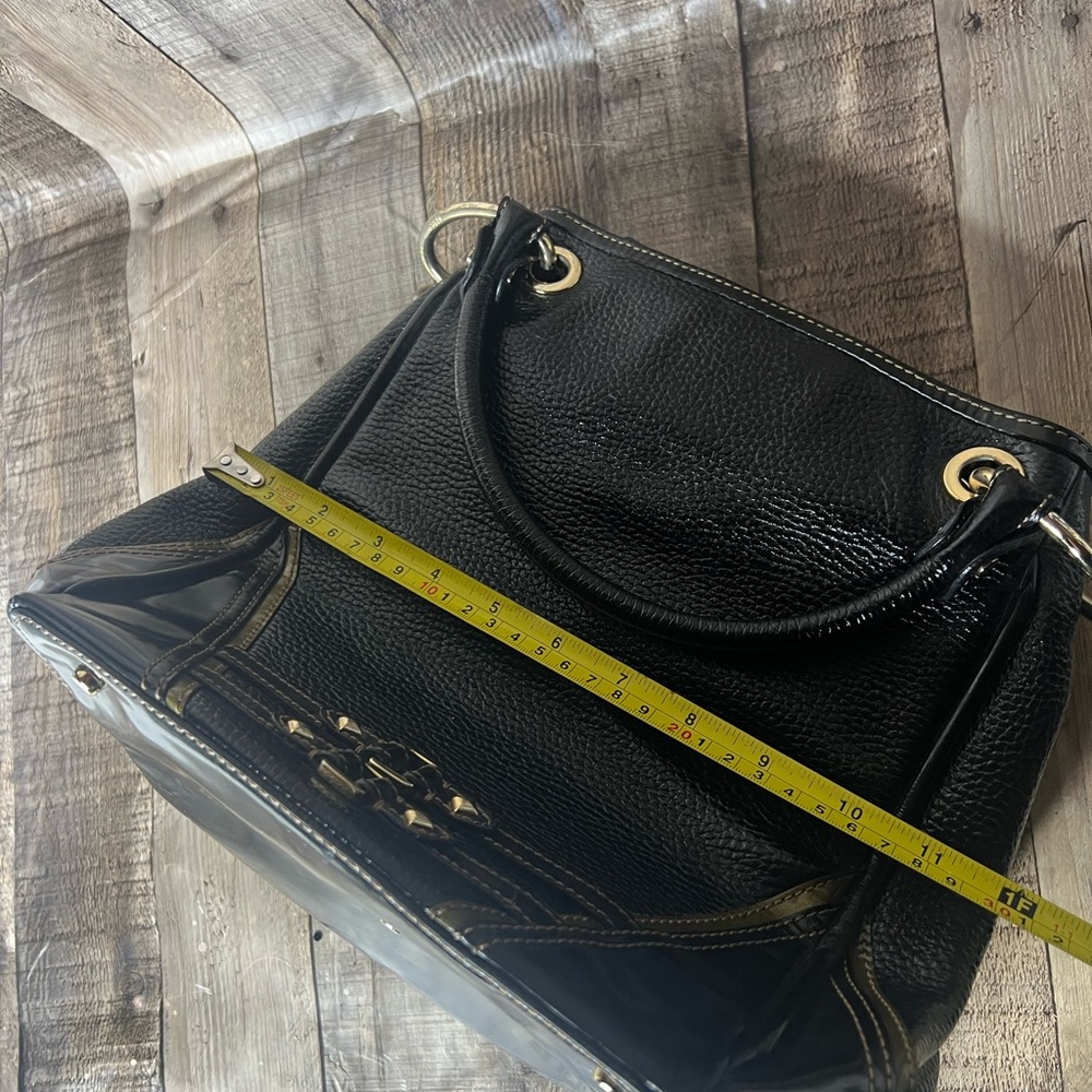 Daks black leather top handle shoulder bag - Picture 9 of 16